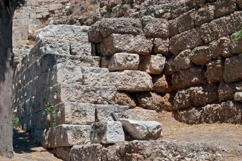 Ruins of the wall. Stock-Fotos
