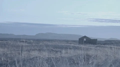 Ruins in a wasteland Stock Footage 86252269