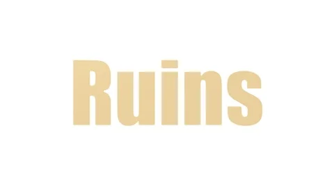 Ruins Wordcloud Animated On White Background Stock Footage 107238855