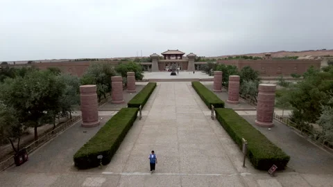 Ruins of Yangguan City, Gansu Province 스톡 동영상 166344451