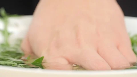 Rukkola for cooking Stock Footage 89968783