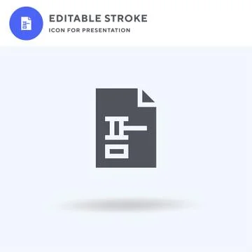 Rule icon vector, filled flat sign, solid pictogram isolated on white, logo i Stockillustratie