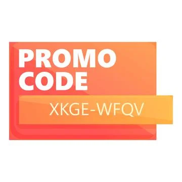 Rule promo code icon cartoon vector. Promotion discount Stock-Illustration