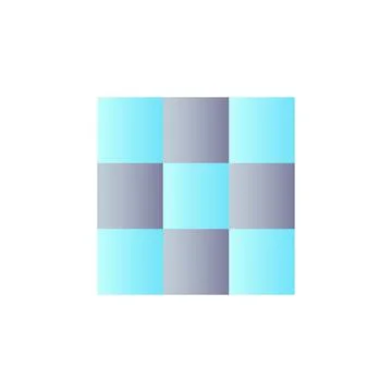 Rule of thirds grid flat gradient color ui icon Illustrazione stock