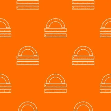 Ruler and protractor pattern seamless Stock Illustration