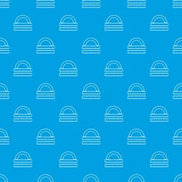 Ruler and protractor pattern seamless blue Illustrazione stock