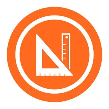 Ruler and set square Stock-Illustration