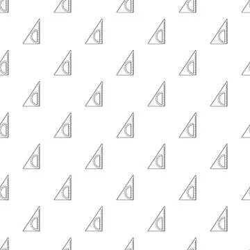 Ruler angle icon, outline style Illustrazione stock