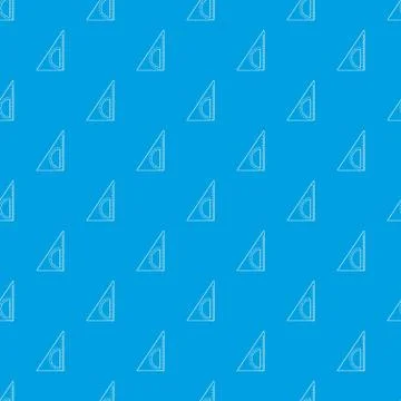 Ruler angle pattern seamless blue Illustrazione stock