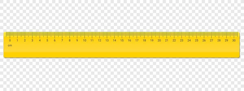 Ruler centimeter cm scale vector plastic Illustrazione stock