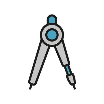 Ruler compass icon vector design templates simple and modern Stock Illustration