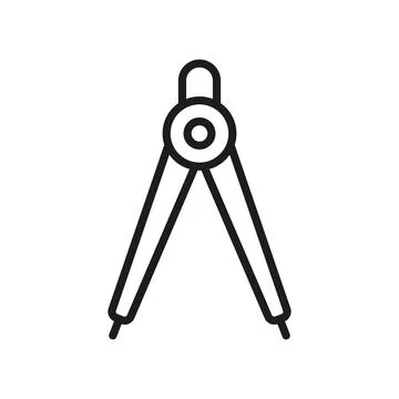 Ruler compass icon vector design templates simple and modern Stock Illustration