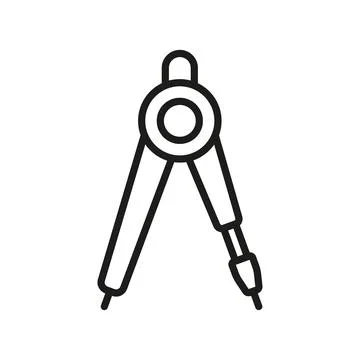 Ruler compass icon vector design templates simple and modern Stock Illustration