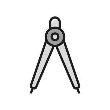 Ruler compass icon vector design templates simple and modern Stock Illustration