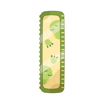 Ruler with cute dinosaur theme Stock Illustration