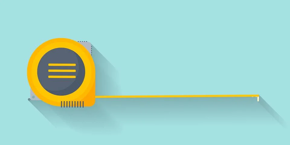 Ruler in a flat style. Scale. Width and length. Measurement tool. Vector Ilustración de archivo