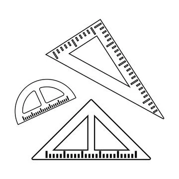 Ruler icon design Stock Illustration