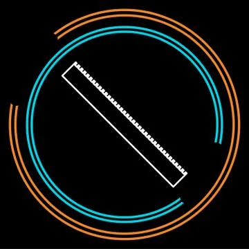 Ruler icon. Flat isolated illustration of rule Stock Illustration