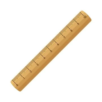 Ruler icon in flat style. Length scale meter vector illustration on isolate.. Ilustração Stock