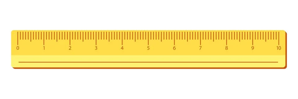 Ruler icon in flat style. Length scale meter vector illustration on isolate.. Stock Illustration
