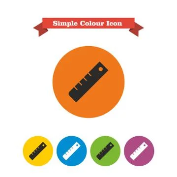 Ruler icon 스톡 일러스트