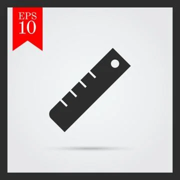 Ruler icon 스톡 일러스트