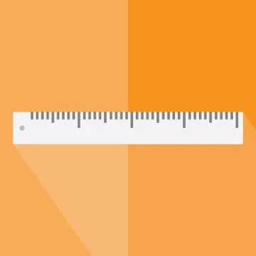 The ruler icon. Ruler symbol. Flat. Vector illustration. Stock Illustration