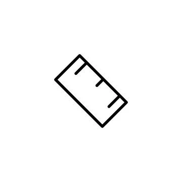 Ruler icon template Stock Illustration