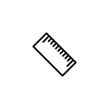 Ruler icon template Stock Illustration