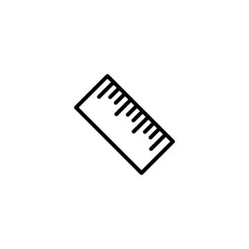 Ruler icon template Stock Illustration