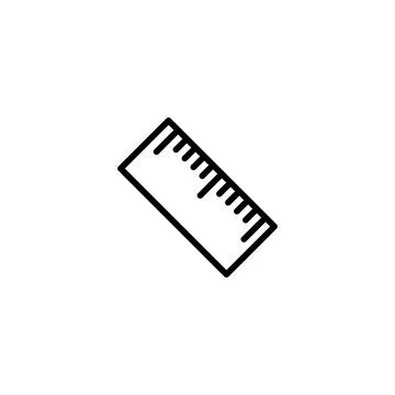 Ruler icon template Stock Illustration