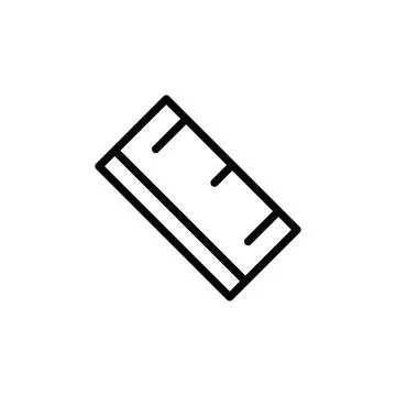 Ruler icon template Stock Illustration