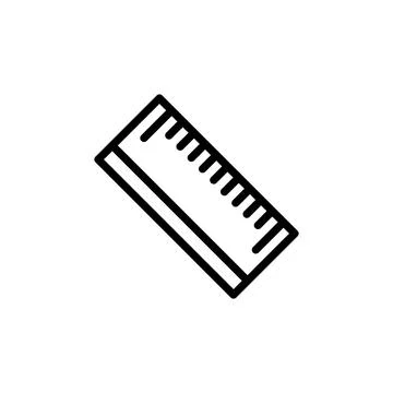 Ruler icon template Stock Illustration