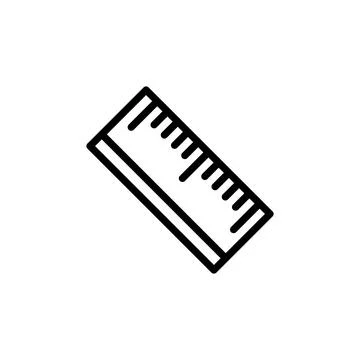 Ruler icon template Stock Illustration