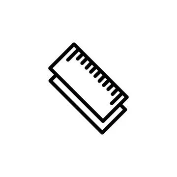 Ruler icon template Stock Illustration
