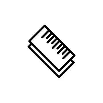 Ruler icon template Stock Illustration