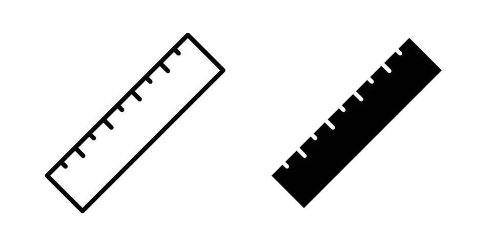 Ruler icon vector design illustrations Illustrazione stock