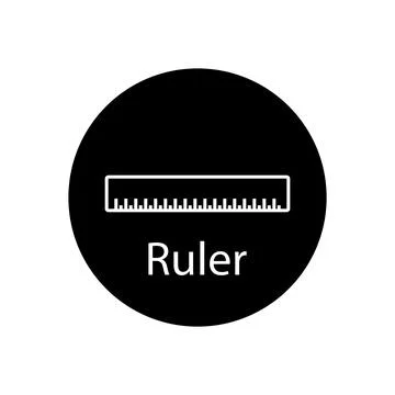 Ruler icon vector Stock Illustration