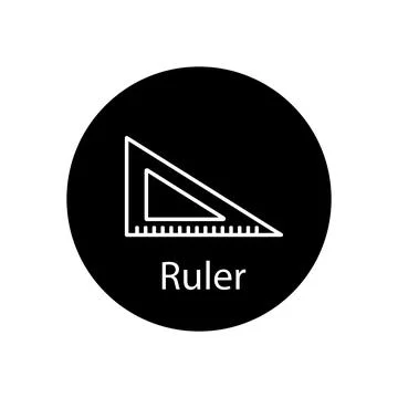 Ruler icon vector Stock Illustration
