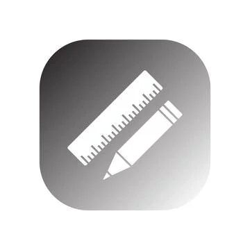 Ruler icon vector Stock Illustration