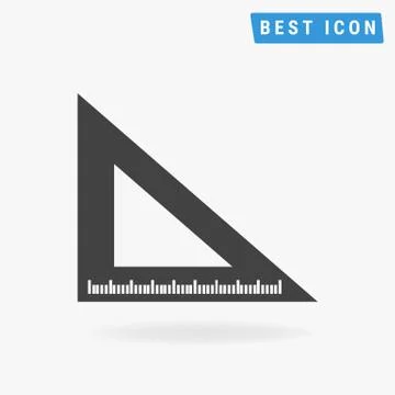 Ruler Icon, Vector Ruler Icon Eps10. Stock Illustration