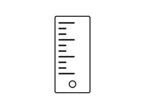 Ruler icon. Vector ruler symbol Stock Illustration