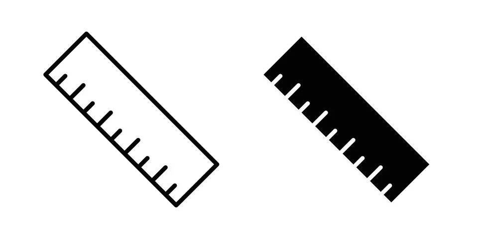 Ruler icon vector symbol graphics 스톡 일러스트