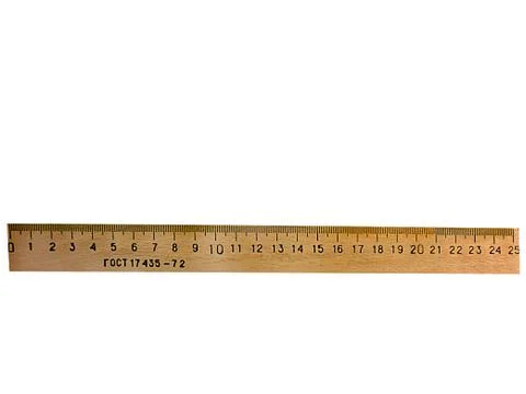 Ruler isolated on a white background. Stock Photos