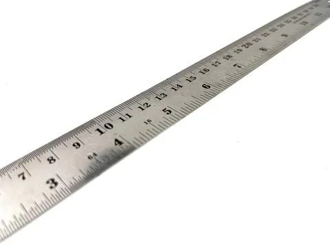 Ruler isolated on white background Stock Photos
