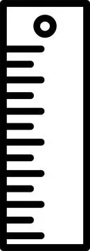 Ruler Line Icon Design Stock Illustration
