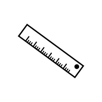 Ruler logo icon Stock Illustration