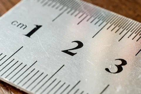 Ruler macro Stock Photos