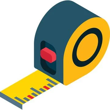 Ruler measure tape vector meter roulette icon Stock Illustration