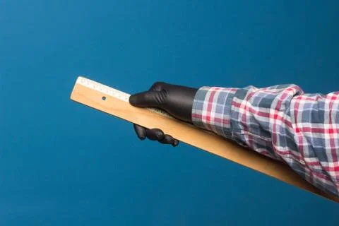 Ruler for measuring things in centimeters Stock Photos